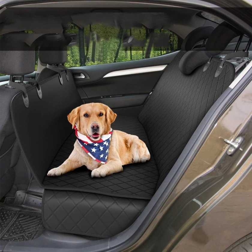 Meidong Dog Back Seat Cover Protector Waterproof Scratchproof Nonslip Hammock for Dogs Backseat Protection Against Dirt and Pet Fur Durable Pets Seat Covers for Cars & SUVs