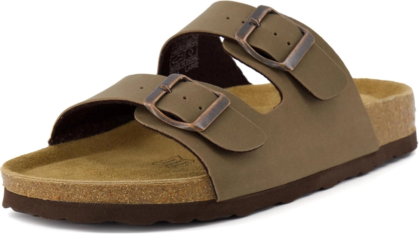 CUSHIONAIRE Women's Lane Cork Footbed Sandal With +Comfort