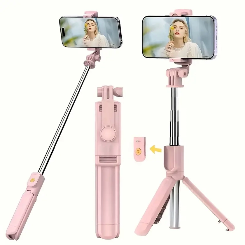 Mobile Phone Selfie Stick Wireless Remote Control Extendable - Temu