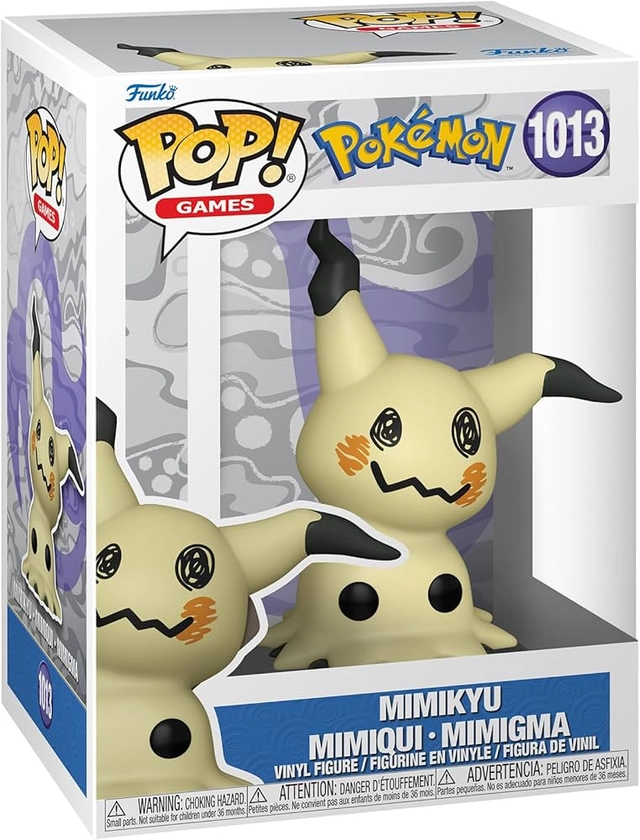 Funko Pop! Games: Pokemon - Mimikyu - Mimiqui - Figurine en Vinyle à Collectionner - Idée de Cadeau - Produits Officiels - Jouets pour Les Enfants et Adultes - Video Games Fans