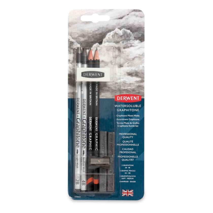 Derwent Fine Art Pencil Pack - Graphitone Water Soluble