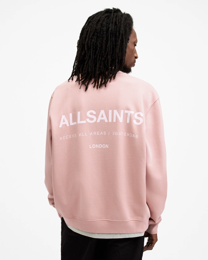 Access Relaxed Fit Crew Neck Sweatshirt BRAMBLE PINK | ALLSAINTS