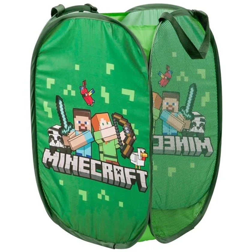 Minecraft Minecraft Steve & Alex Pop-Up Mesh Laundry Hamper - Walmart.com