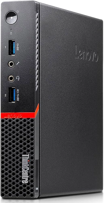 Lenovo ThinkCentre M600 Tiny PC Desktop Mini Ordinateur (Reconditionné) Processeur Intel Celeron N3000, Mémoire RAM 8 Go DDR3, Disque SSD 240 Go M.2 NVMe, Windows 10 Pro, Wi-Fi