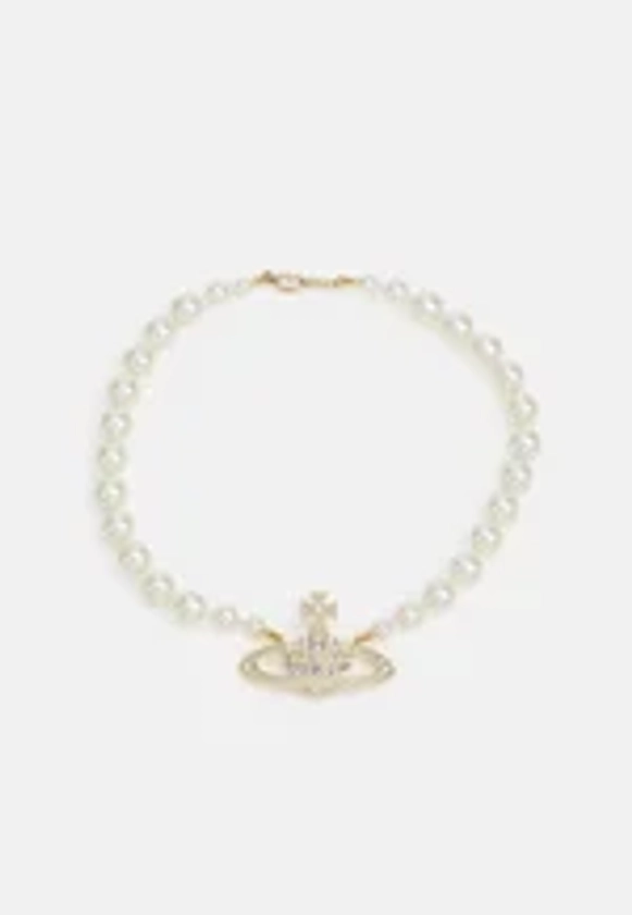 Vivienne Westwood ONE ROW BAS RELIEF CHOKER - Kaklarota - gold-coloured/cream/zelta krāsā - Zalando.lv