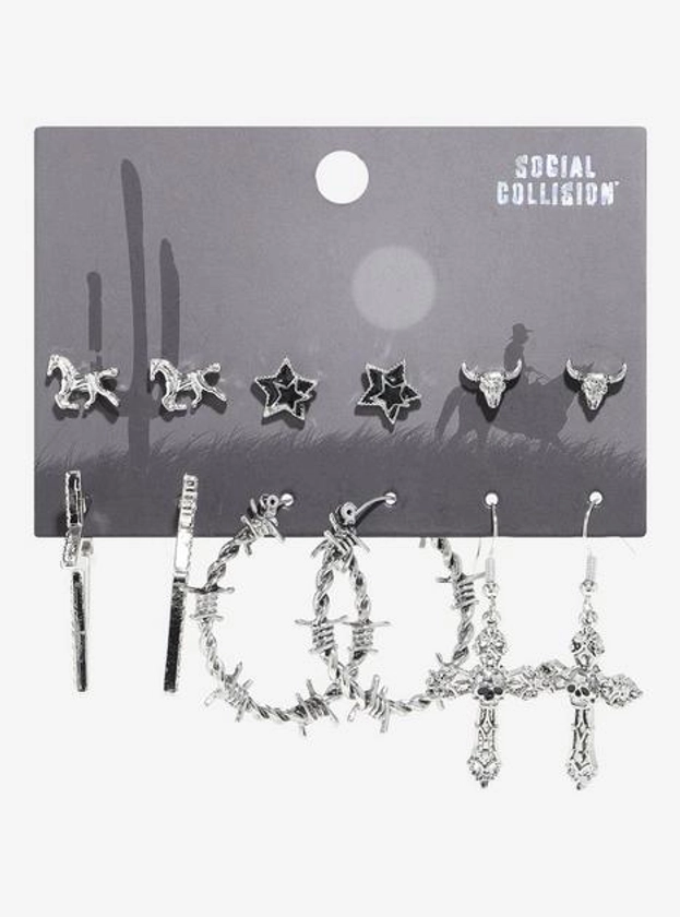 Social Collision Goth Cowboy Earring Set | Hot Topic