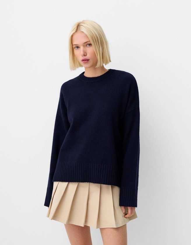 Round neck sweater - BSK Teen