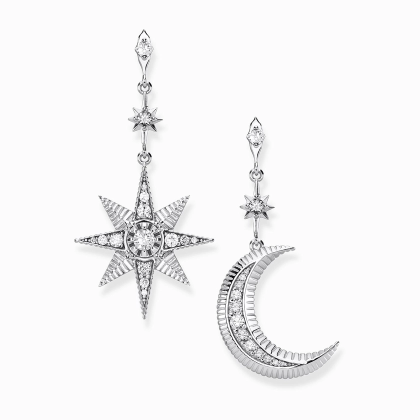 Earrings royalty star and moon | THOMAS SABO