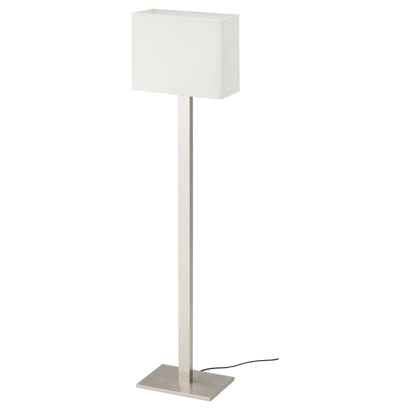 TOMELILLA Lampadaire, nickelé/blanc, 150 cm - IKEA