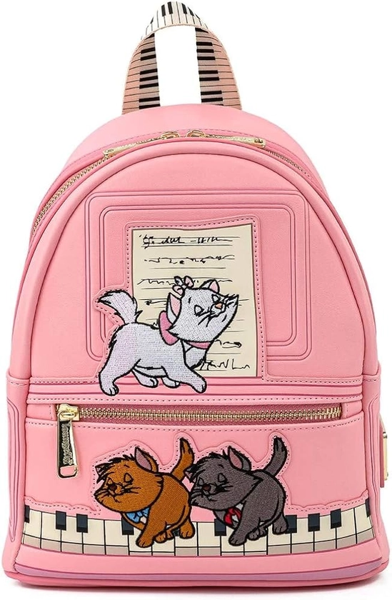 Loungefly Disney Aristocats Piano Kitties Womens Double Strap Shoulder Bag Purse