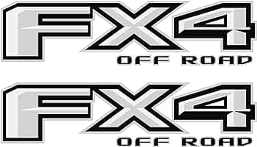 FX4 Off Road Decal White Replacement Sticker F 150 Bedside Emblem for 4x4 Truck Super Duty
