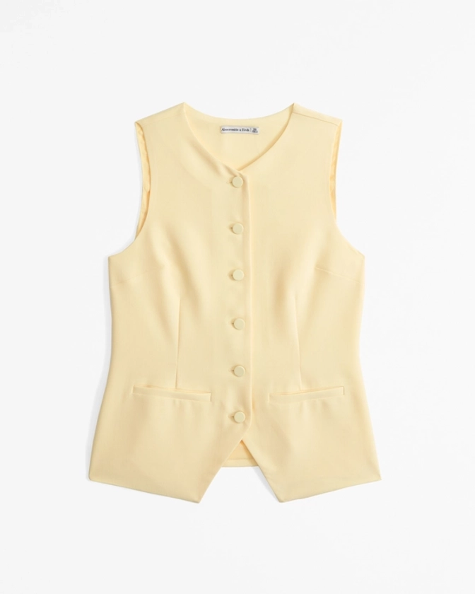 Women's The A&F Mara Button-Through Vest | Women's Tops | Abercrombie.com