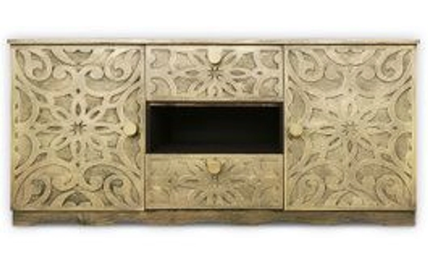 Buffet style oriental avec moulures 120cm Talavera Bronze