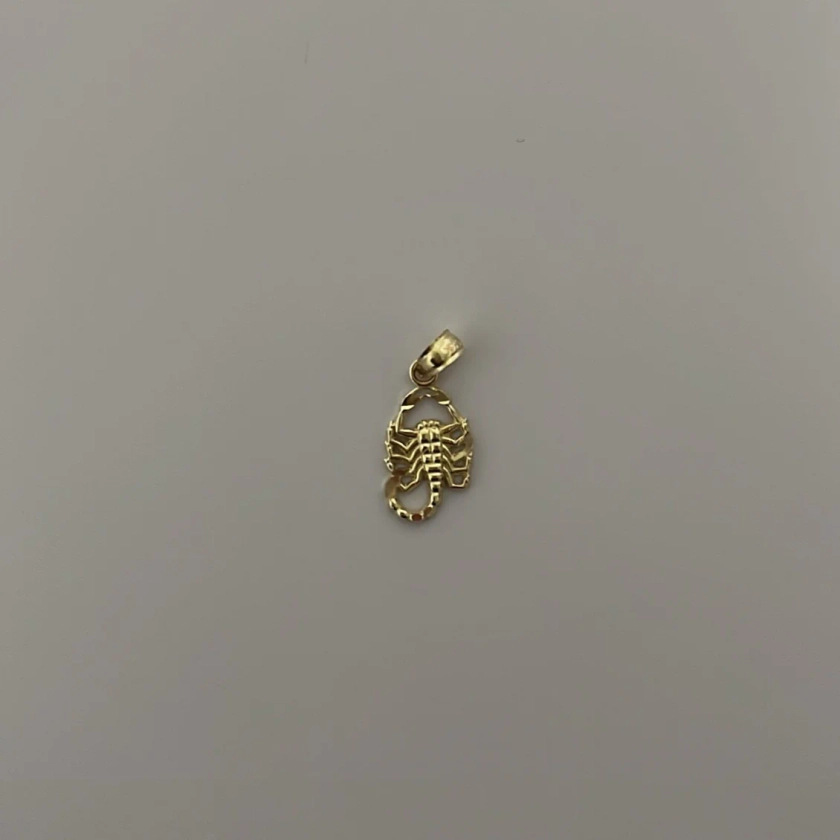 14K Solid gold mini Scorpio