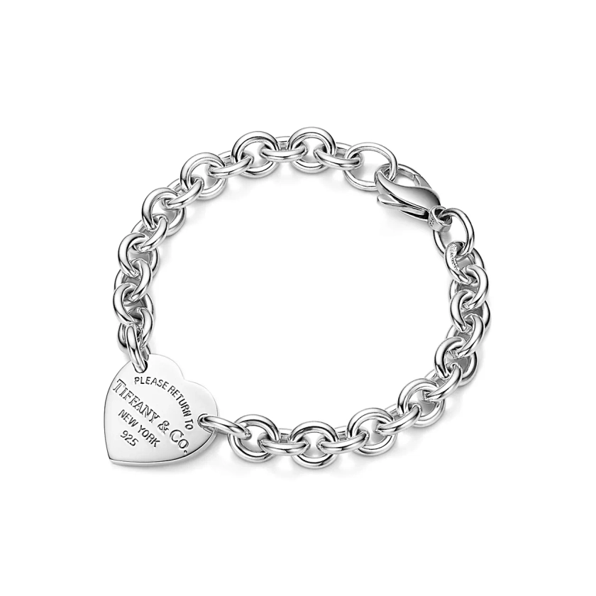 Return to Tiffany™ Bracelet Plaque Cœur en argent 925 millièmes