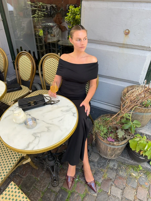 Mathilde Ravn off shoulder blouse - black