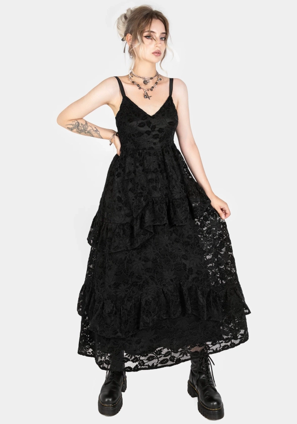 Dauphine Tiered Lace Midaxi Dress