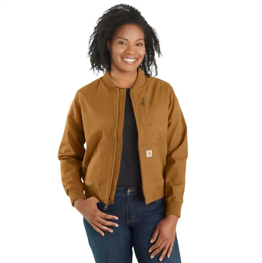 Women's Bomber Jacket - Relaxed Fit - Rugged Flex® - 1 Warm Rating | coming-soon-4 | Carhartt