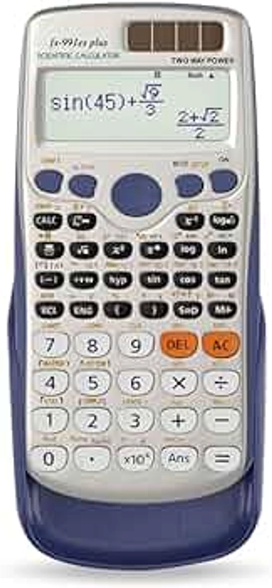 Scientific Calculators, Solar Scientific Calculator Large Screen 417 Function, Calculators Very Suitable for High School and College Students Calculus Algebra and Other Math Textbooks (Solar)