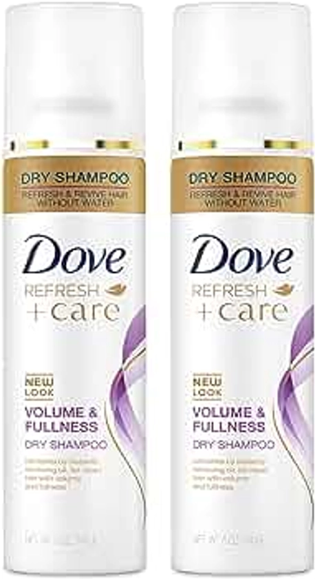 Dove Dry Shampoo Volume & Fullness for Oily Hair for Refreshed Hair 5 oz(Pack of 2)