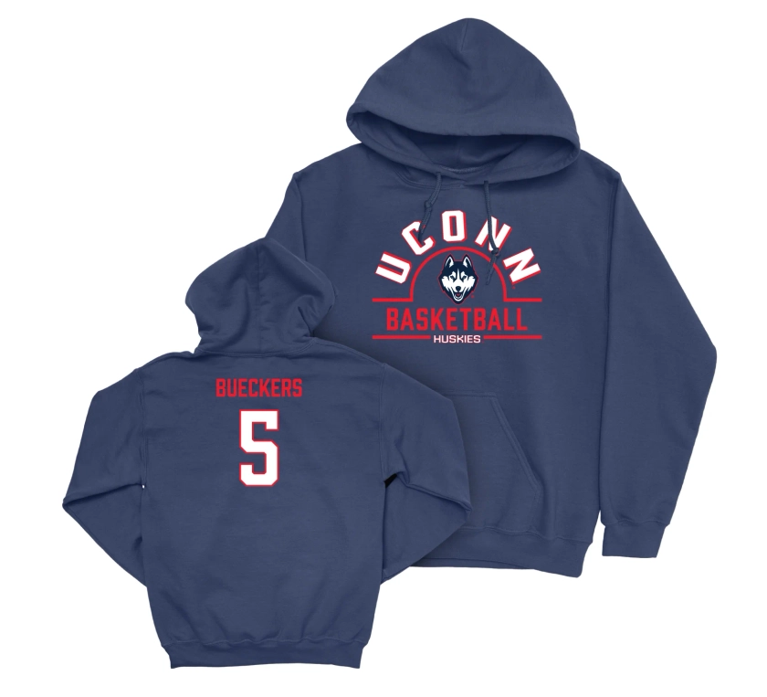 UConn Women's Basketball Arch Navy Hoodie - Paige Bueckers | #5