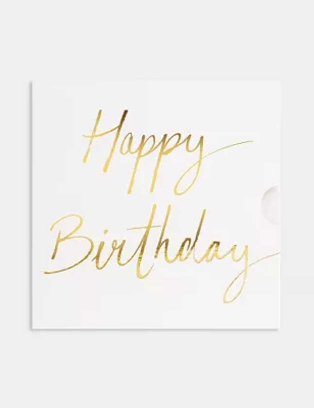 Happy Birthday Gold Gift Card | M&S