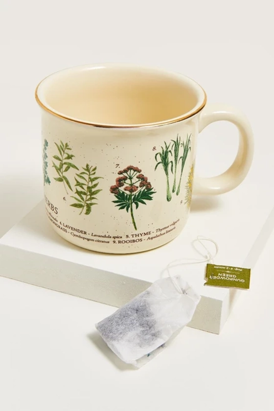 Tea Herbs Ceramic Mug