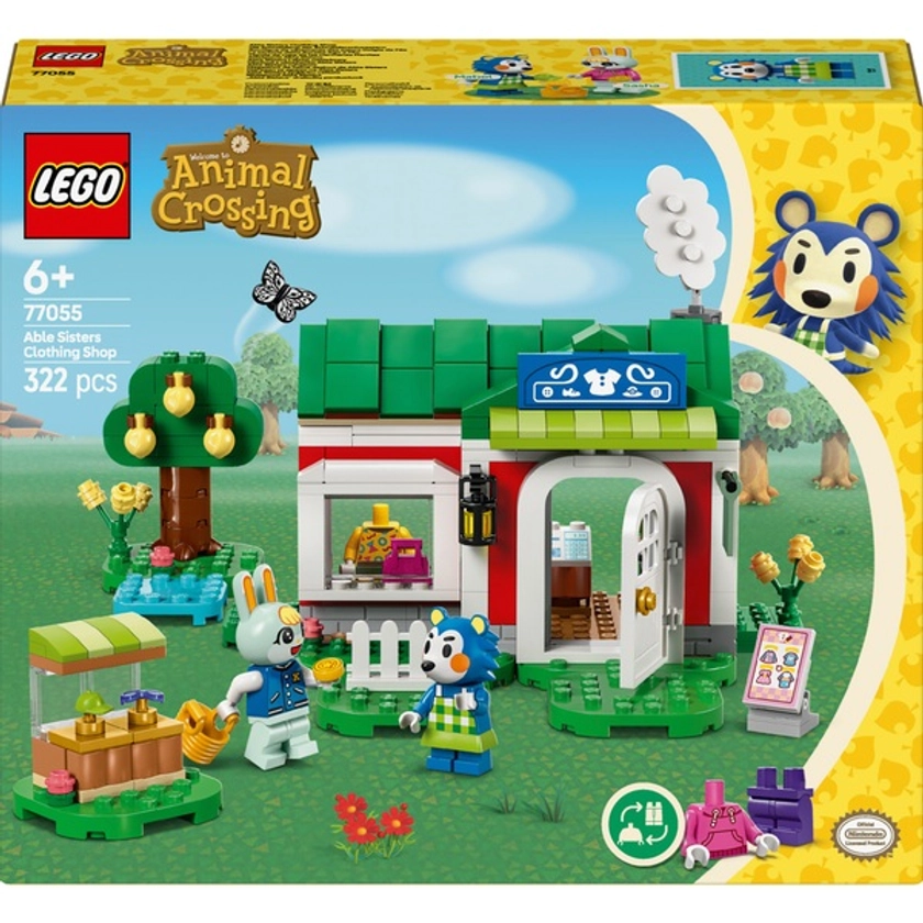 LEGO Animal Crossing 77055 Able Sisters Clothing Shop Set | Smyths Toys UK