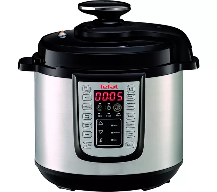 Buy TEFAL CY505E40 All-in-One Pressure Cooker - Stainless Steel & Black | Currys