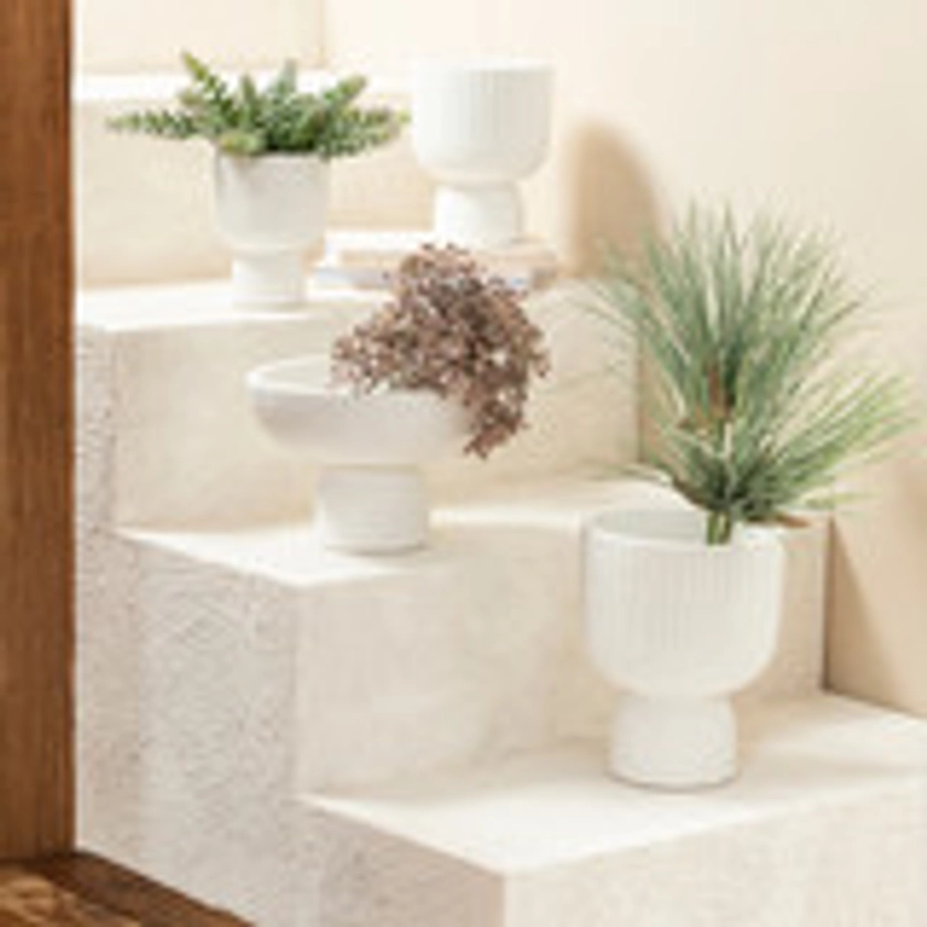 Circa White Decorative Pot