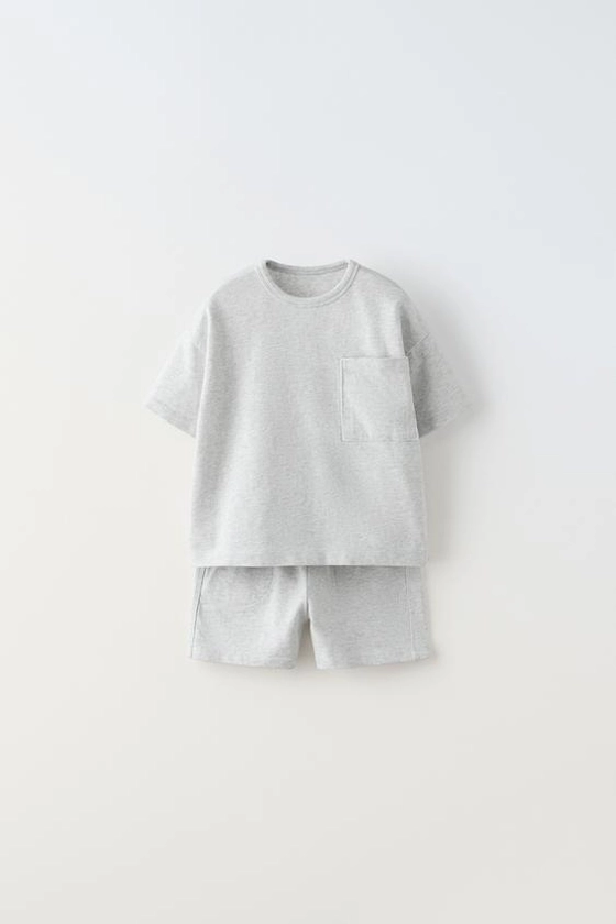 POCKET T-SHIRT AND SHORTS SET