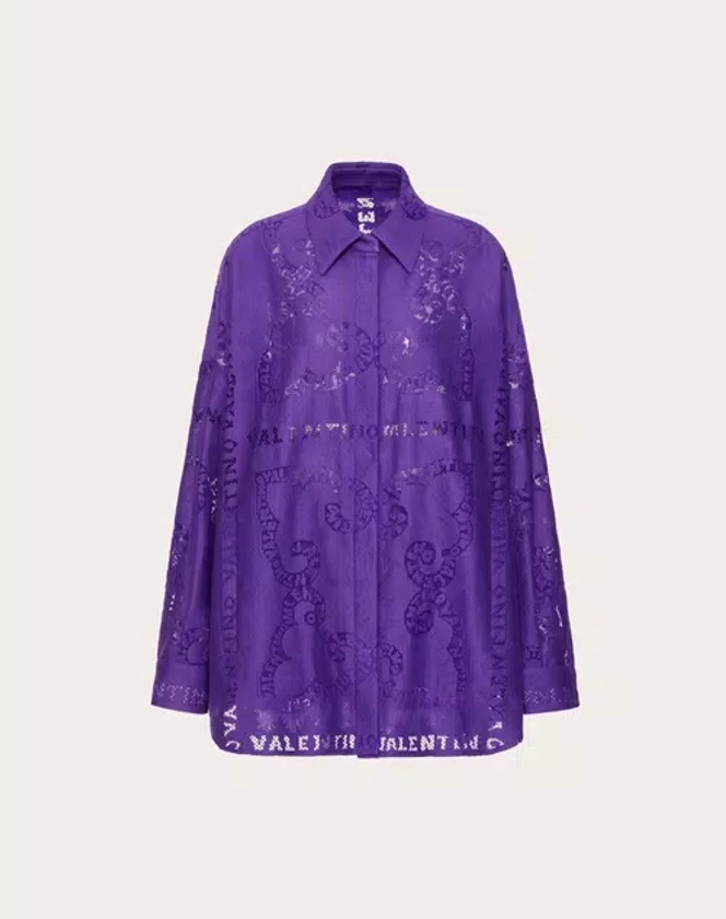 COTTON GUIPURE LACE OVERSHIRT