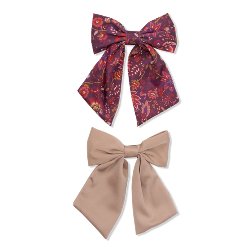 Satin Bow Clips