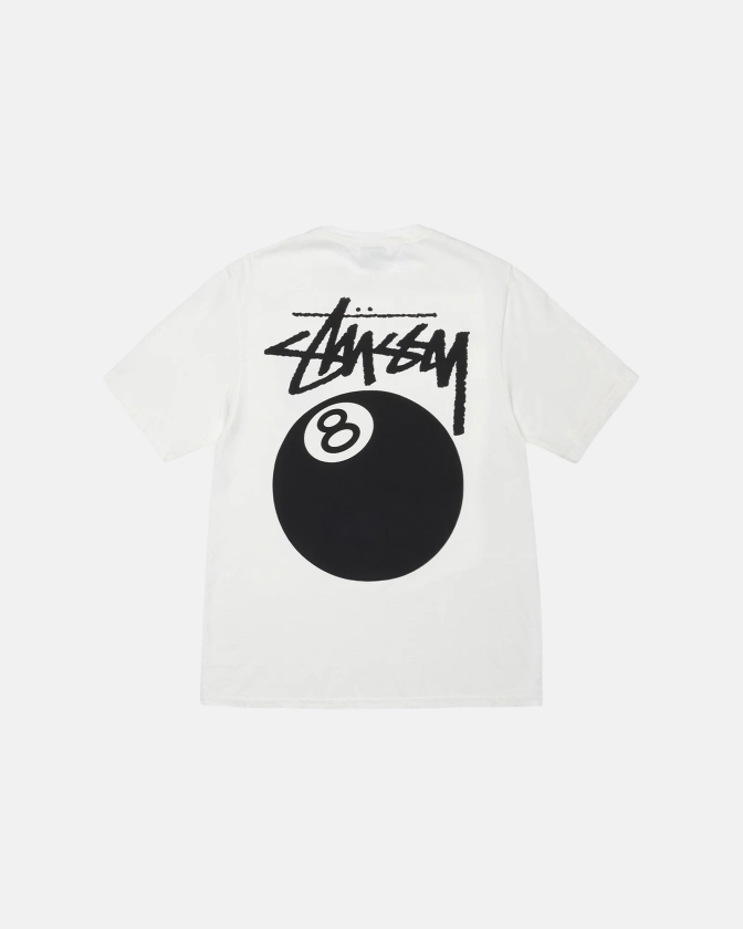 8 Ball Tee Pigment Dyed in natural – Stüssy