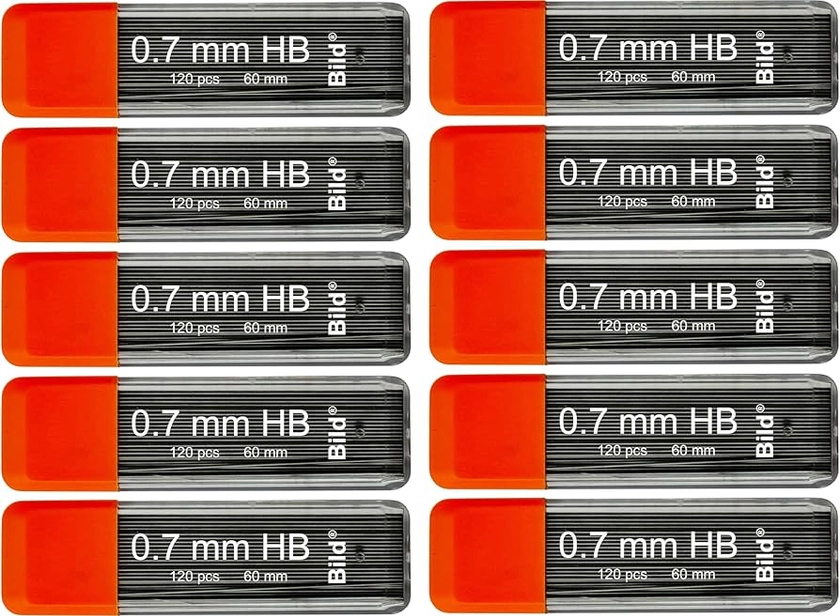 Amazon.com : Bild Premium 1200 leads of 0.7 mm Mechanical Pencil Lead Refills (HB Mega, 0.7 mm) : Office Products