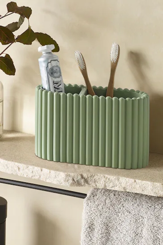 Sage Green Toothbrush Holder