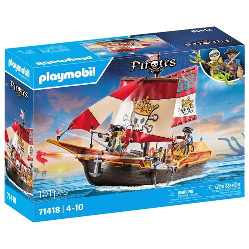 Playmobil 71418 Pirate Vessel Set | Smyths Toys UK