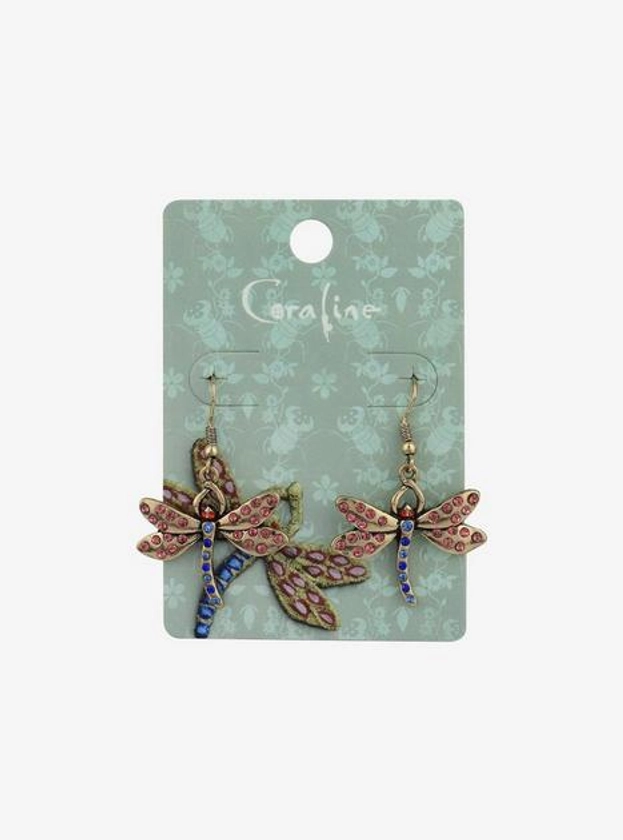Coraline Dragonfly Drop Earrings | Hot Topic
