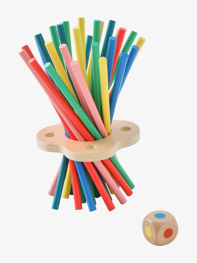 Jeu des baguettes de couleurs en bois FSC® multicolore - Vertbaudet