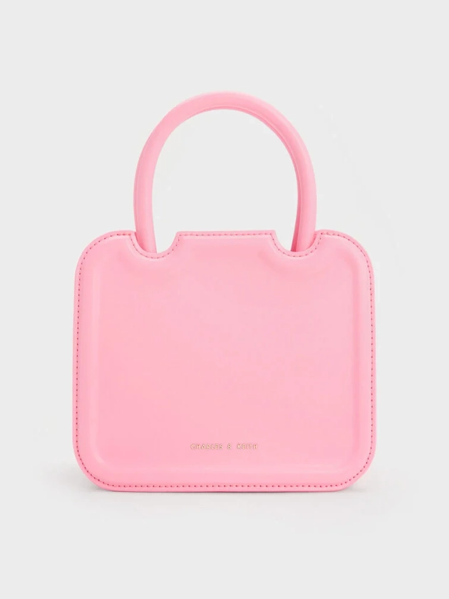 Sac cabas sculptural Perline    
         - Rose