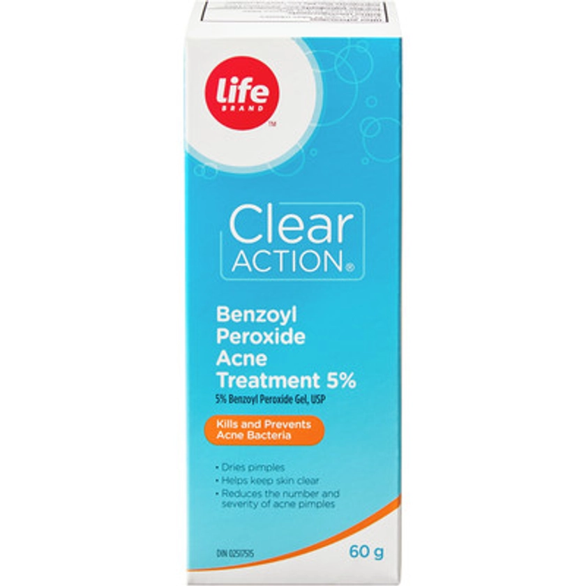 Life Brand Benzoyl Peroxide Acne Treatment 5% | Shoppers Drug Mart