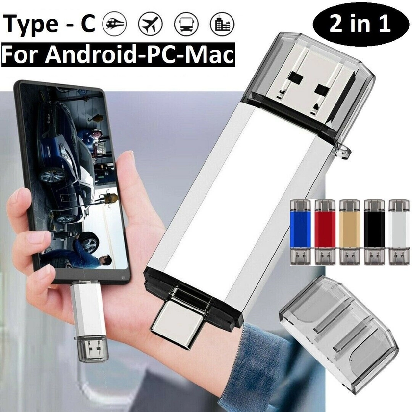TYPE-C USB Memory OTG 2 in 1 Photo Stick Flash Pen Drive Android/Samsung/PC/Mac
