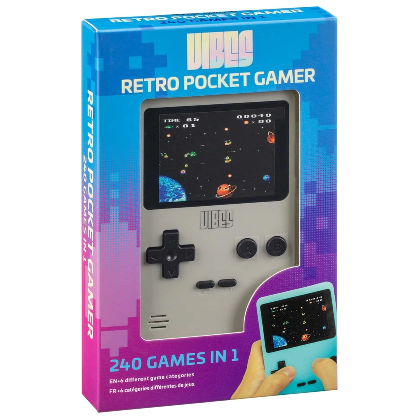 Vibes Retro Pocket Gamer - Grey