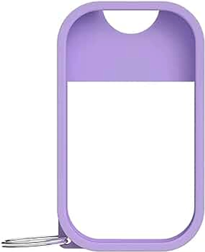 Touchland Mist Case for Power Mist and Glow Mist (1FL OZ), Protective and Stylish Hand Sanitizer Spray Accessory, Silicone Case with Keyring, Purple Haze