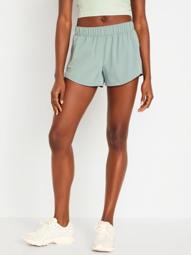 Mid-Rise StretchTech Run Shorts for Women -- 3-inch inseam | Old Navy