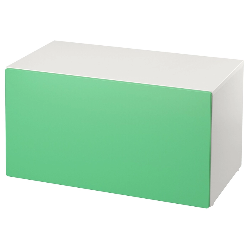 SMÅSTAD Banc avec rangement jouets, blanc/vert, 90x52x48 cm - IKEA