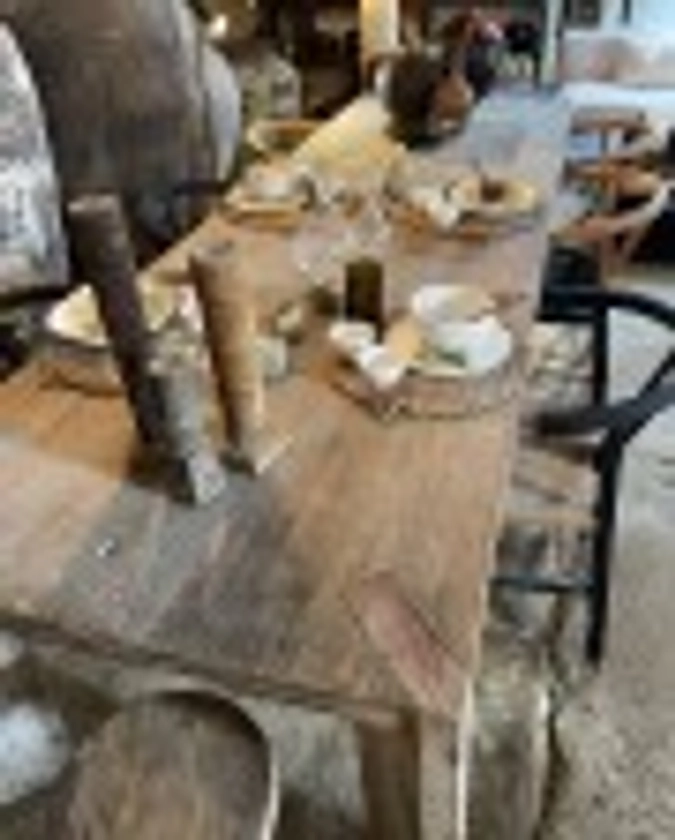 Table Archie en bois recyclé - La Maison Pernoise