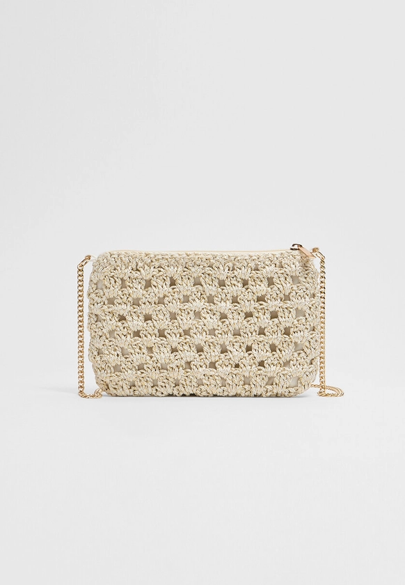 Crochet pouch bag - Women's Bags and backpacks | Stradivarius United Kingdom