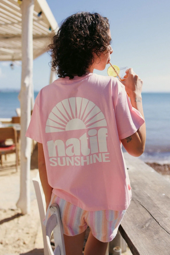 T-shirt Femme Retro Sunshine