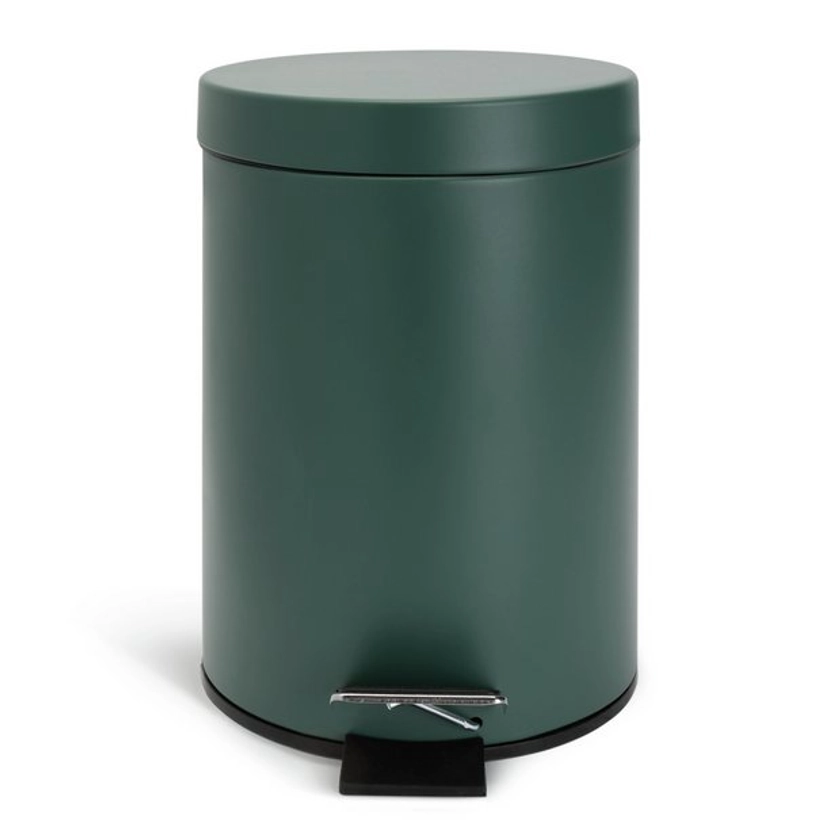 Buy Habitat 3 Litre Pedal Bin - Dark Green | Bathroom bins | Argos